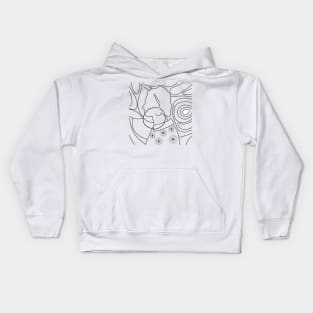 Outline Face Kids Hoodie